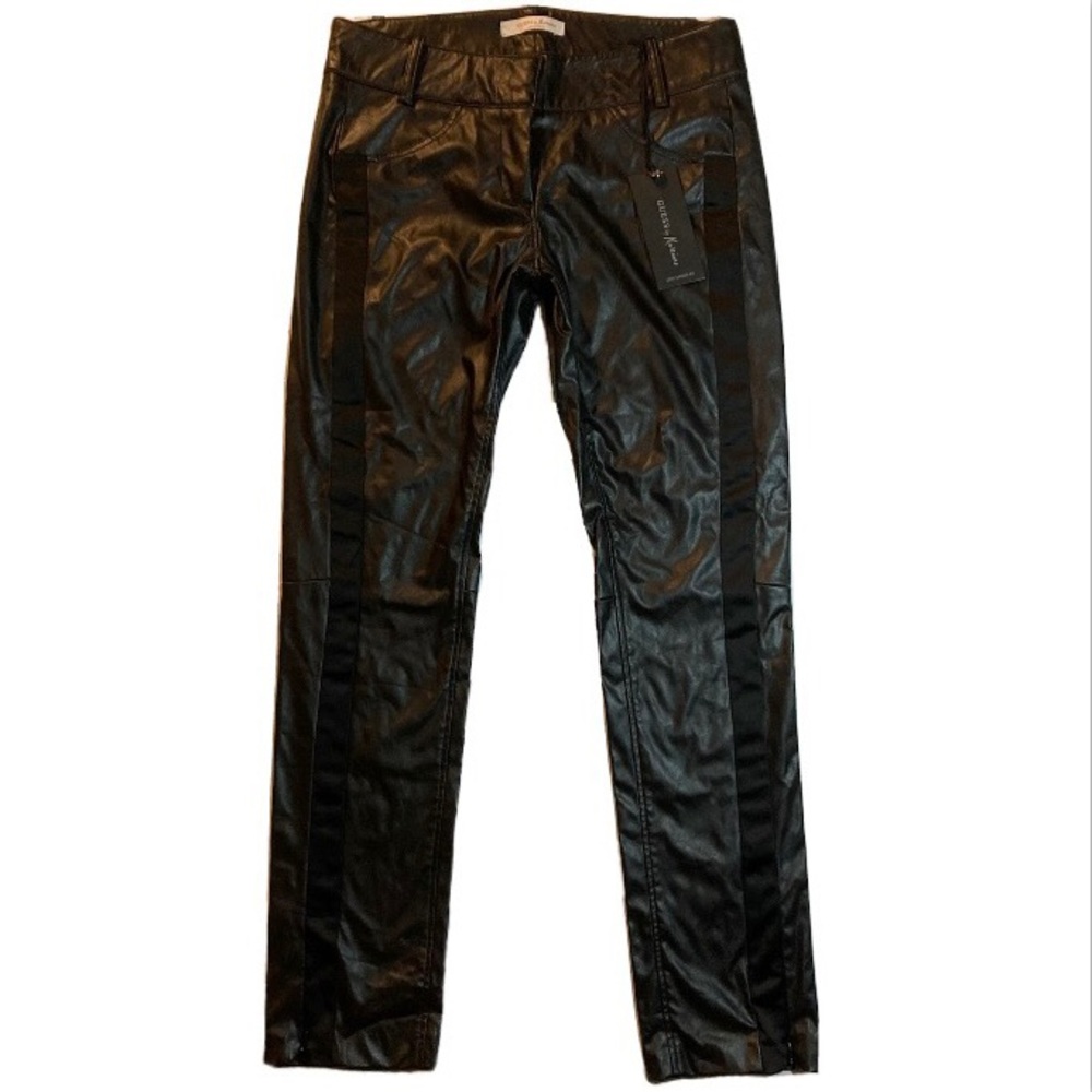 New with Tags - Guess Faux Leather Pants Size 14 Black